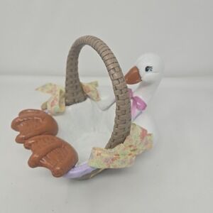 Cotadgecore Granycore‎ Ceramic Goose Basket Very Rare1987 Crafted